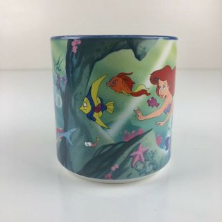Vintage Walt Disney Classic The Little Mermaid Coffee Mug Cup 12oz Made In Japan 2