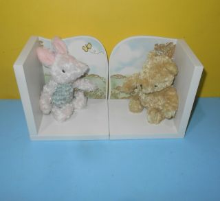Disney Classic Pooh And Piglet Book Ends Bookends Baby Nursery Kids Room