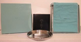 Tiffany & Co Platter Serving Tray " Nbc News Tower Building " 10.  25 " Rd.