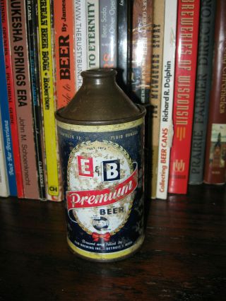 E&b Premium 12oz Cone Top Beer Can Irtp