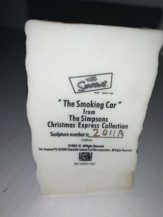 Simpsons Hamilton Christmas Express Train The Smoking Car Patty Selma 2