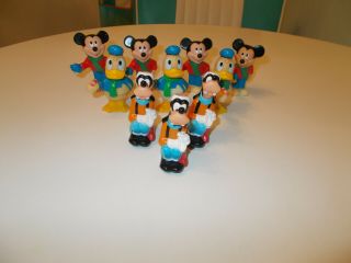 10 Pc Vintage Disney Mickey Mouse & Friends Christmas Tree Light Cover Set