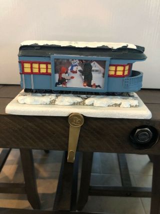 Hallmark Polar Express Train Christmas Stocking Holder Blue Decoration