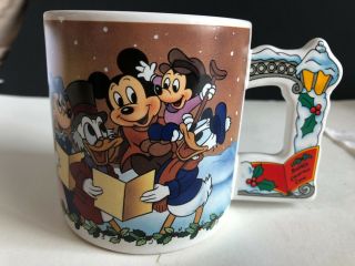 Disney ' s Christmas Carols 12oz.  Mickey Mouse & Friends Mug Applause 2