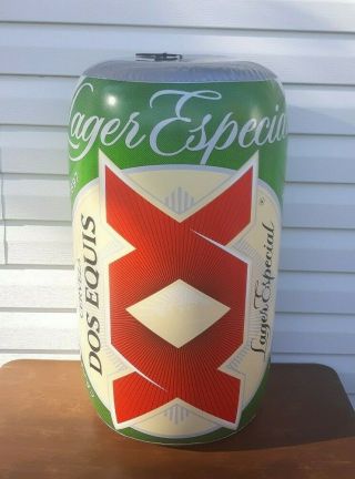 Dos Equis Xx Beer 30 " Tall Can Inflatable Bar Decor Game Room Pool