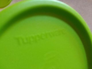 Tupperware Seals 6 Lids Covers Replacement Lids Snack Cups Tumblers 4922A GREEN 2