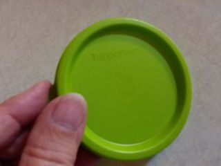 Tupperware Seals 6 Lids Covers Replacement Lids Snack Cups Tumblers 4922A GREEN 3