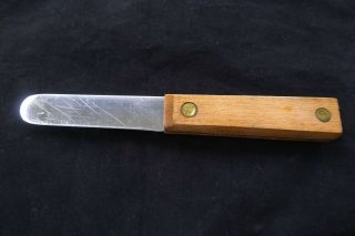 Vintage Lamson Oyster Shucker Knife 7.  5 Inch With Hardwood Handle.  Heavy Duty.