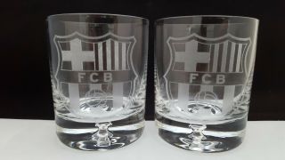 FC BARCELONA WHISKY GLASSES 2 x 250 ml. 2