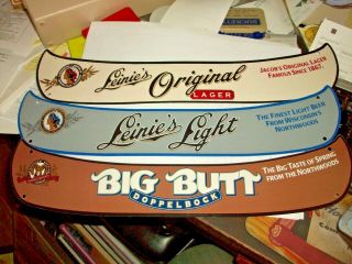 3 Leinenkugel Beer Canoe Signs 16 " Double Sided Vintage,  Four Different
