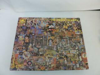 The Walt Disney Treasury Puzzle - 550 Piece,  Complete - Golden - 15 1/2 " By 18 "