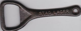 Stag Lager / S.  B.  Bitter Vintage Cast Iron Bottle Opener