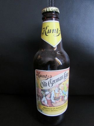 Kuntz Old German Lager Beer Bottle Brewed In Waterloo By Labatt Empty