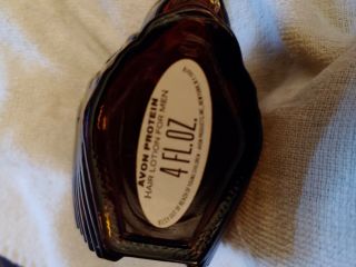 Vintage Avon Indian head,  chieftain collectible Protein Hair Lotion 4 oz bottle 3
