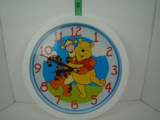 Winnie The Pooh And Tigger Battery Operated Wall Clock