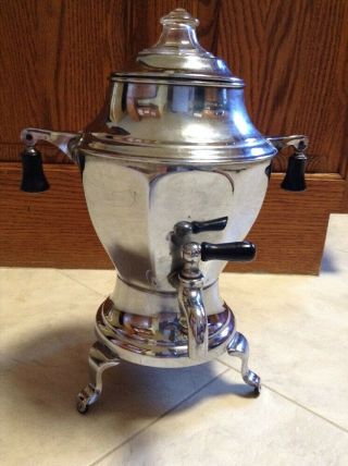 Vintage Manning Bowman Co Coffee Percolator Urn Silver