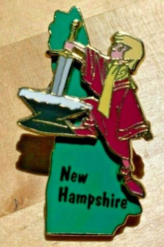 State Character Series Hampshire Arthur Sword In The Stone Disney Pin 14948