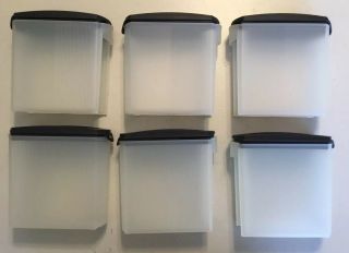 Tupperware 1.  6 L Container 5236a - 1 Set Of 6,  Spring Hinge