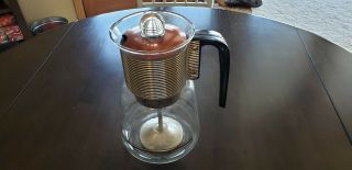 Vintage Mid Century Cory Glass Percolator Coffee Pot Maker Dgp Dgpl - 3a 4 - 8 Cup