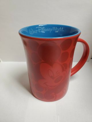 Mickey Mouse Red Polka Dot Authentic Walt Disney World Parks Coffee Mug Cup