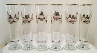 Lindemans Kriek Cassis Glassware Set Of 6 Beer Glasses