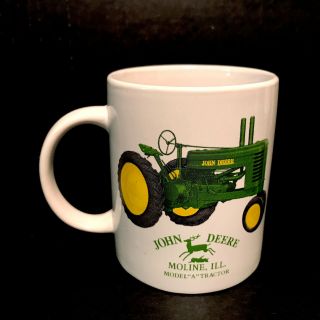 John Deere Coffee Mug Model A Tractor Moline Illinois Collectible Cup