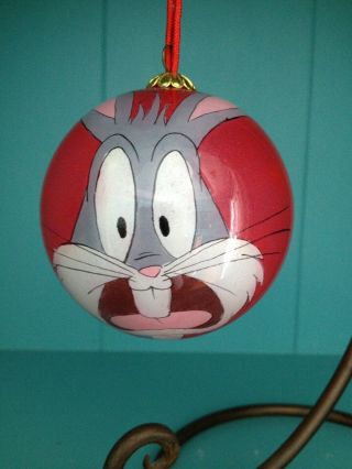 Bugs Bunny Hand Painted From The Inside Christmas Ornament,  Wb ‘96,  Looney Tunes