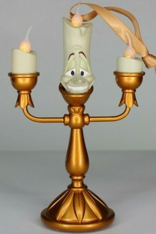 Disney Beauty And The Beast Lumiere Candle Light Up Ornament,  Sketchbook