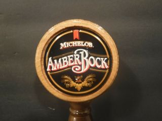 AJS Michelob Amber Bock Barrel Tap Handle 12.  25 