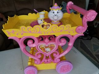 Disney Princess Beauty And The Beast " Be Our Guest " Singing Tea Cart