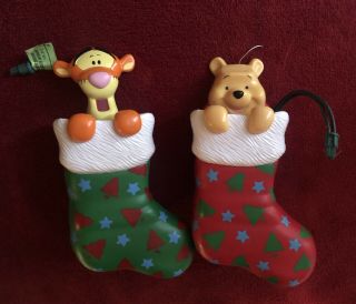 Noma Disney Motion Ornaments Winnie The Pooh And Tigger Too Christmas Tree