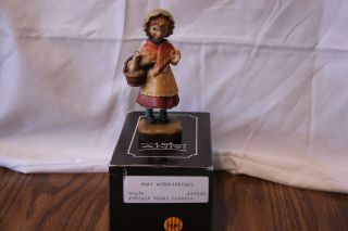 Anri Wood Carved Figurine,  Ferrandiz,  Forever Yours,  W Box,  4,  Inch,  No.  655010