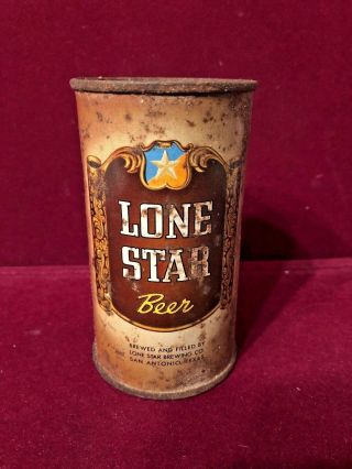 Vintage Lone Star Beer Flat Top Steel Can Lone Star Brewing Co San Antomio Texas