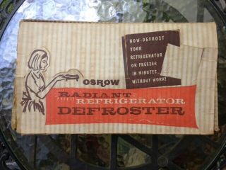 Vintage Osrow Radiant Refrigerator Defroster 1960 