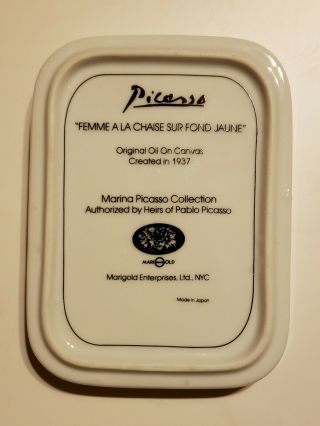 VINTAGE Picasso Ceramic Trinket Dish by Marigold Enterprises LTD. 2