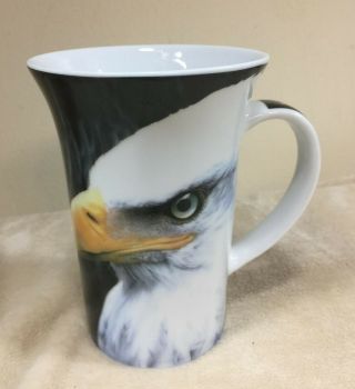 Wild Cafe Bald Eagle Tall Porcelain Mug Designed In England By Paul Cardew 19d