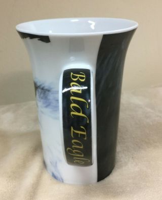 WILD CAFE BALD EAGLE Tall Porcelain MUG designed in England by Paul Cardew 19D 2