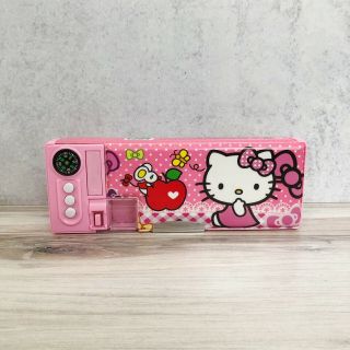 Sanrio Hello Kitty Pencil Case Pink Girls Double Side School Pen Eraser Box