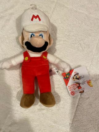 Real Legit Little Buddy Mario 1420 All Star 9.  5 " Fire Mario Plush