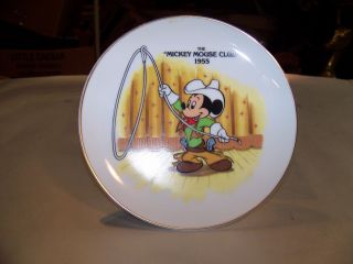 Walt Disneys Mickey Mouse Club 1955 Decorative Wall Hanging 6 " Collectors Plate