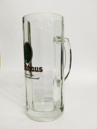 Waldhaus (Black Forest) - German Beer Glass / Stein / Mug 0.  4 Liter - 2