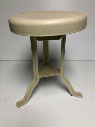 Small Metal Stool Milking Plant Stand Riser Porch Garden Decor 12 " Tall