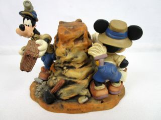 Animal Kingdom Figurine Clock Big Dig in the Boneyard Disney Mickey Goofy Pluto 3