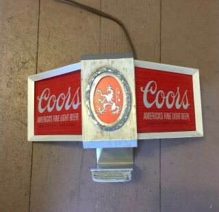 Vintage Coors Lighted Sign 1979