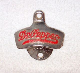 Dr.  Pepper (with Reg Us Pat Off) Patd. ,  Starr " X " Us Wall Mount Bottle Opener.