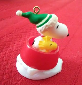 Peanuts Hallmark Snoopy Christmas Ornament Miniature Winter Holiday Fun 1st Snow