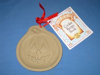 Brown Bag Cookie Art Mold Hill Design 1992 Pumpkin Jack O Lantern Paper W/tag