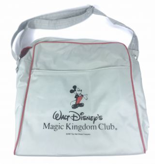 Walt Disney Magic Kingdom Club Travel Messenger Bag / Tote.  Vintage 1987