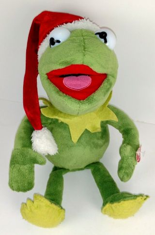 Singing Kermit Santa Christmas Electronic Plush Toy Dan Dee Muppets Disney 2