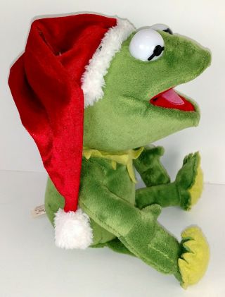 Singing Kermit Santa Christmas Electronic Plush Toy Dan Dee Muppets Disney 3